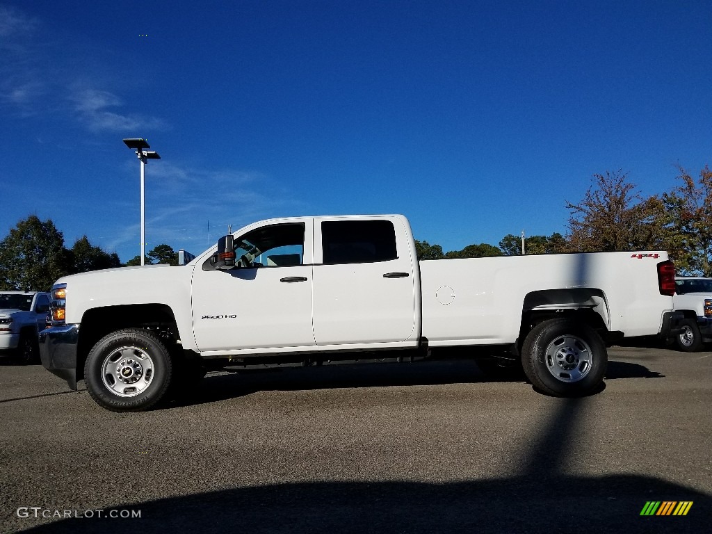Summit White 2018 Chevrolet Silverado 2500HD Work Truck Crew Cab 4x4 Exterior Photo #123449971