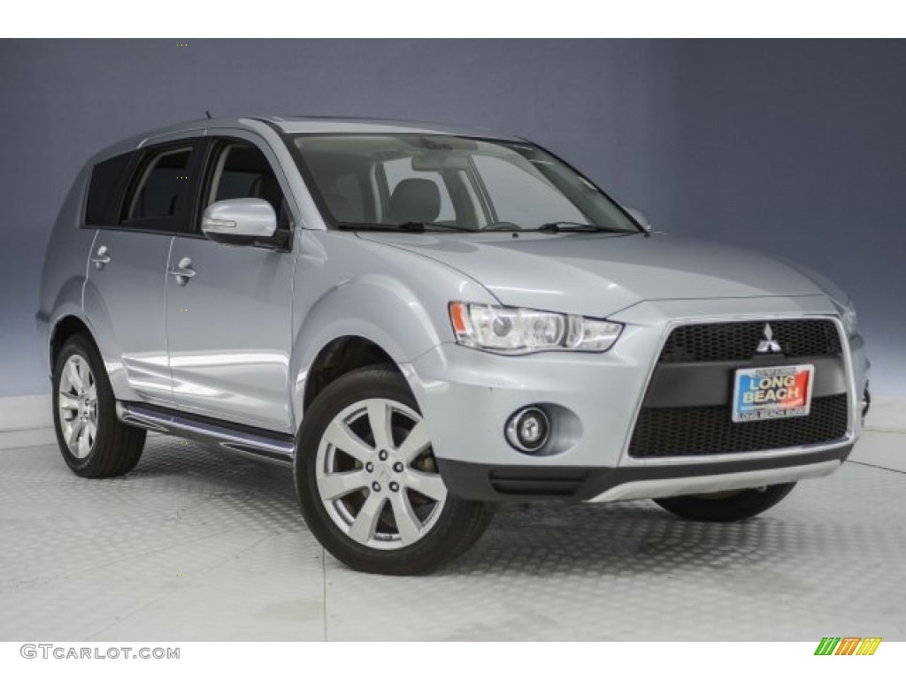 2010 Outlander GT 4WD - Cool Silver Metallic / Black photo #12