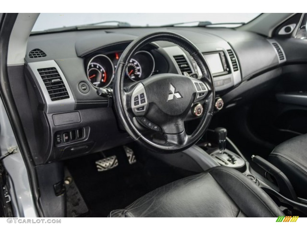 2010 Outlander GT 4WD - Cool Silver Metallic / Black photo #15