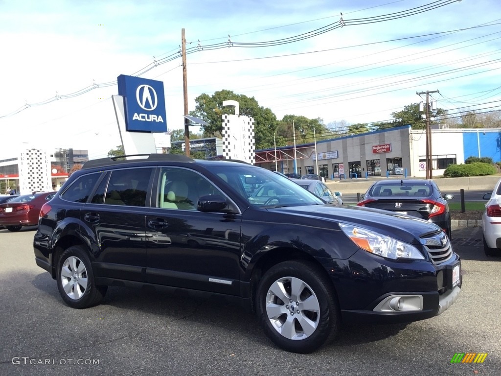 2012 Outback 2.5i Limited - Deep Indigo Pearl / Warm Ivory photo #1