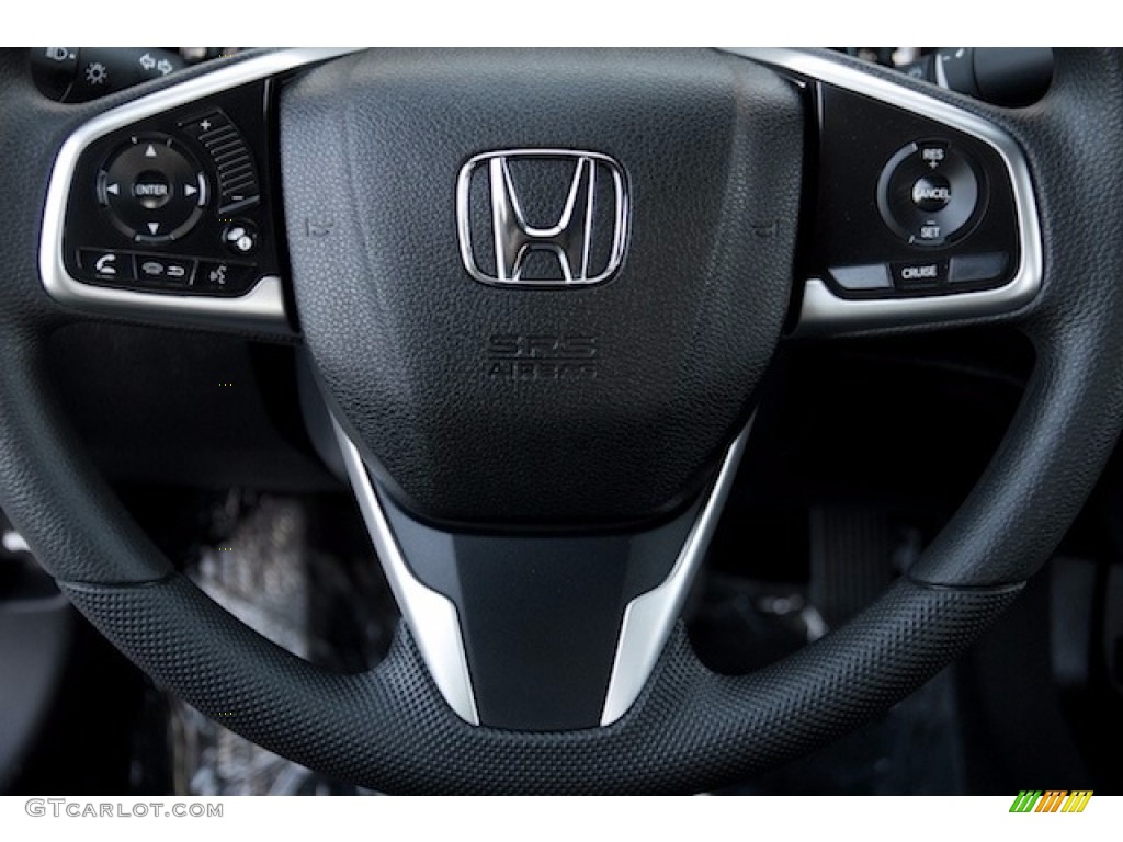 2017 Civic EX Sedan - Modern Steel Metallic / Black photo #10