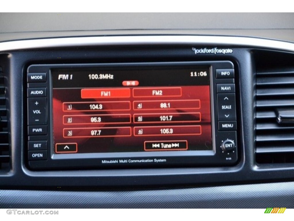 2011 Lancer Evolution GSR - Graphite Gray Pearl / Black photo #15