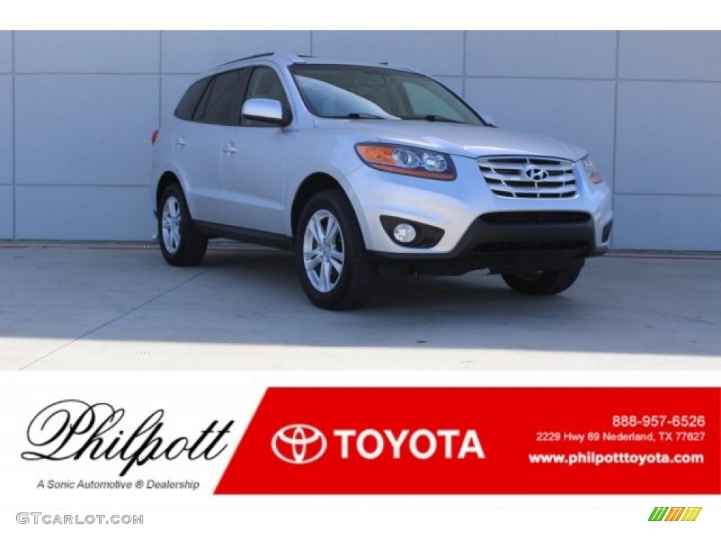 2011 Santa Fe SE - Moonstone Silver / Gray photo #1