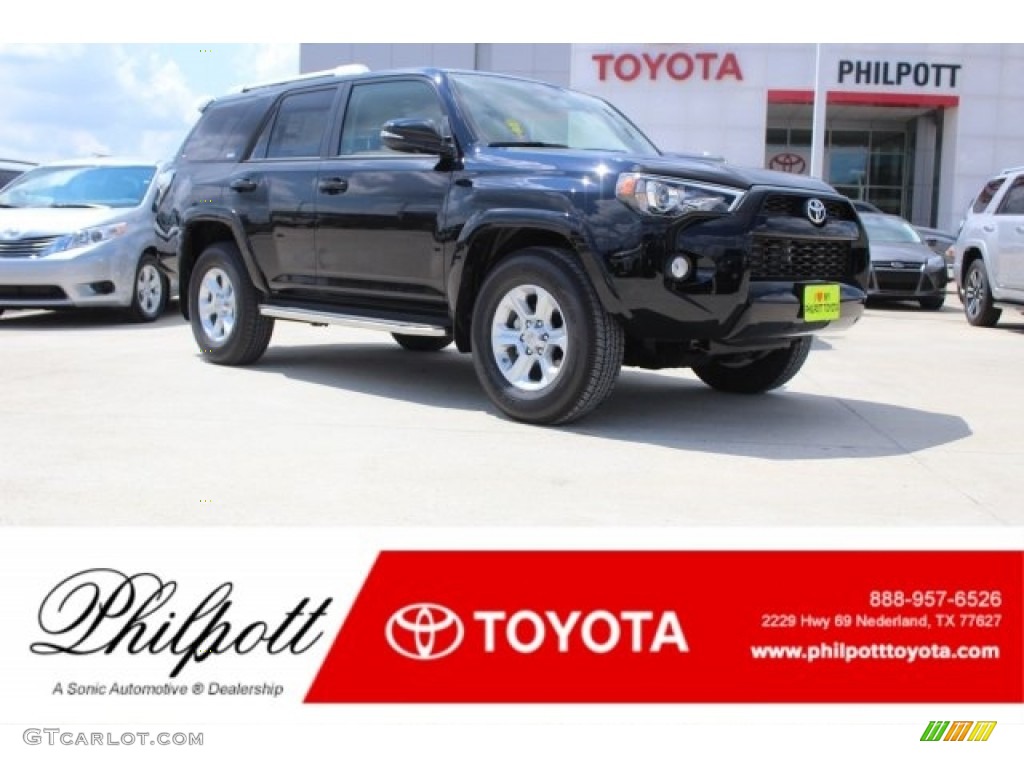 2018 4Runner SR5 - Midnight Black Metallic / Sand Beige photo #1