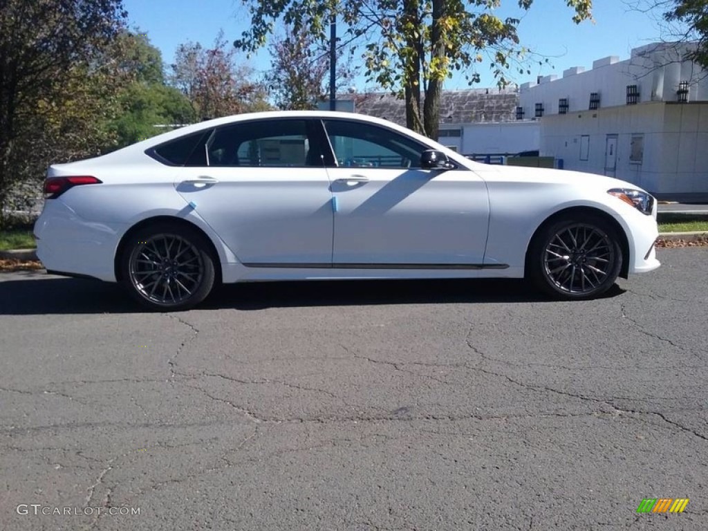 Casablanca White 2018 Hyundai Genesis G80 Sport Exterior Photo #123455318
