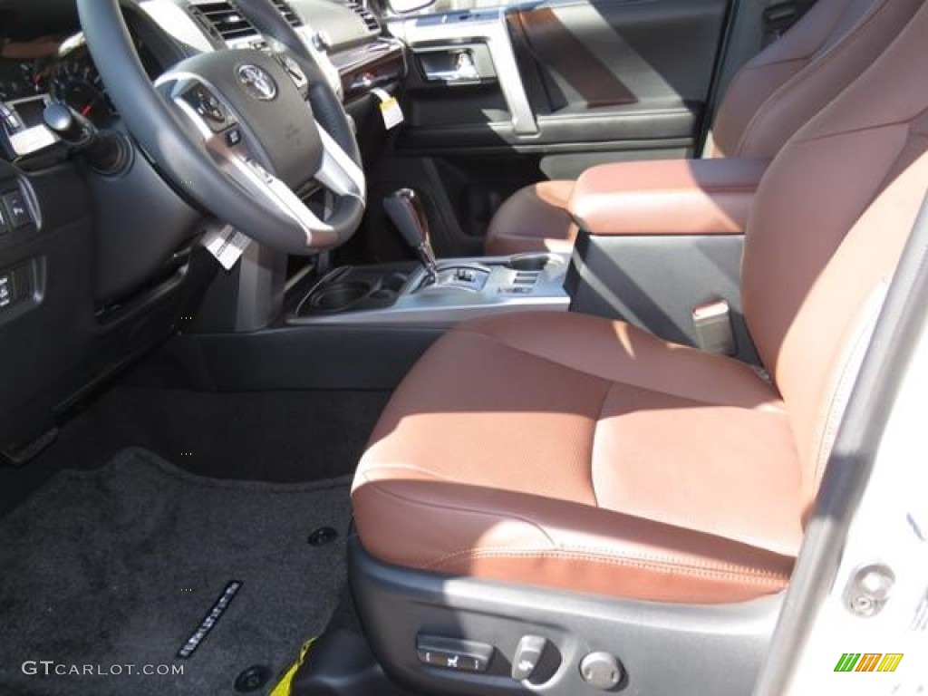 2018 4Runner Limited - Blizzard White Pearl / Redwood photo #8