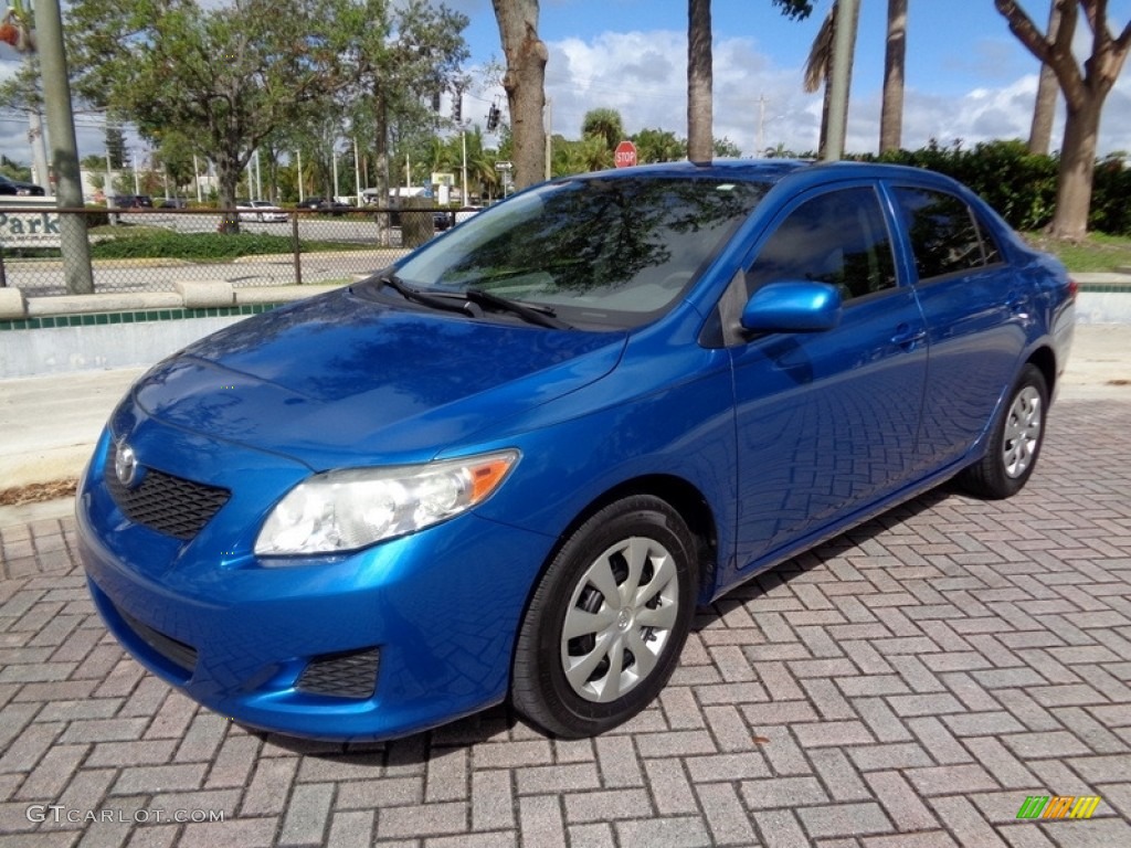 2010 Corolla LE - Blue Streak Metallic / Ash photo #1