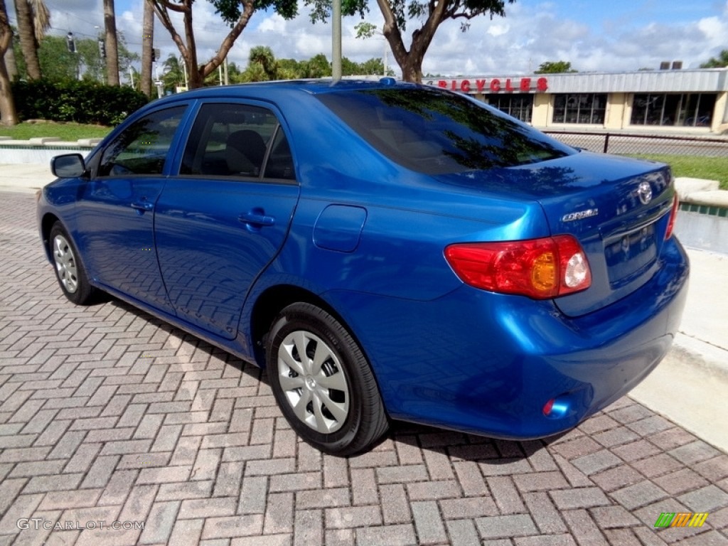 2010 Corolla LE - Blue Streak Metallic / Ash photo #5