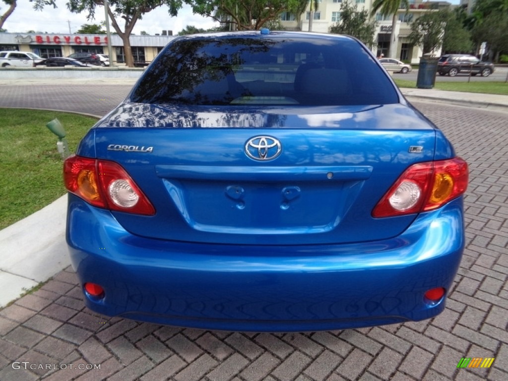 2010 Corolla LE - Blue Streak Metallic / Ash photo #7