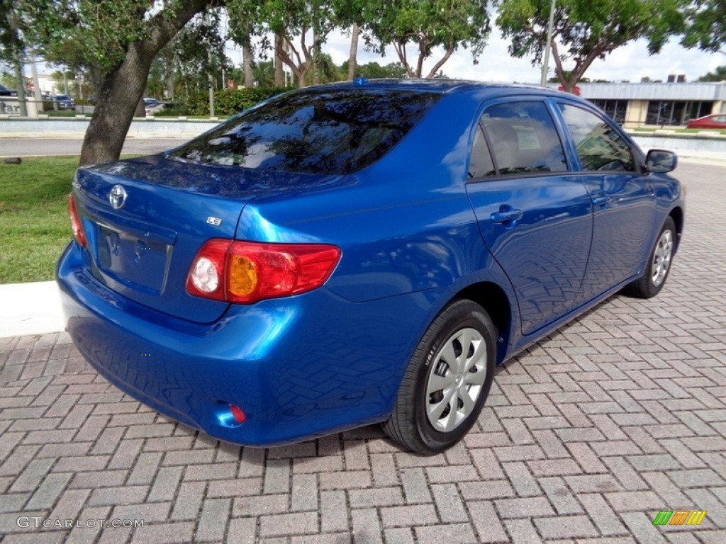 2010 Corolla LE - Blue Streak Metallic / Ash photo #9