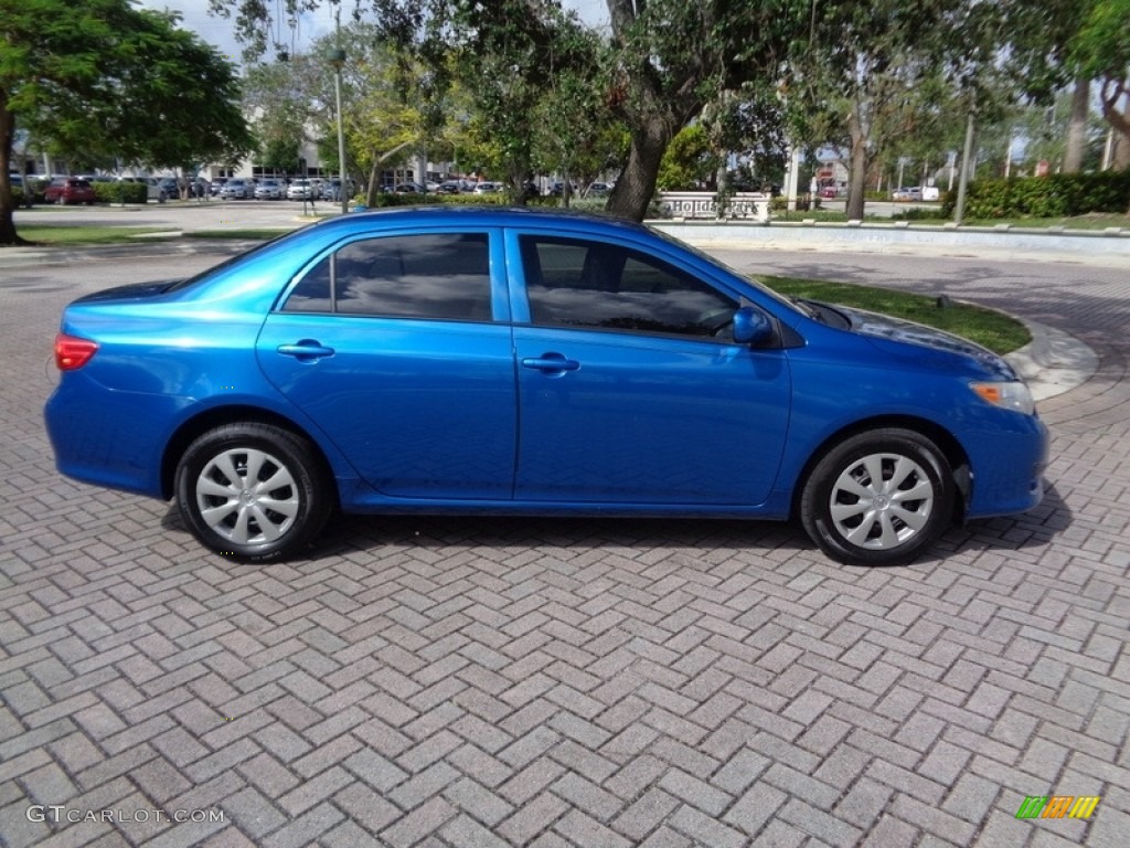 2010 Corolla LE - Blue Streak Metallic / Ash photo #11
