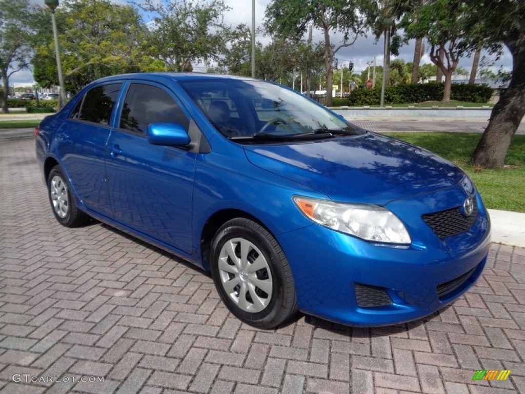 2010 Corolla LE - Blue Streak Metallic / Ash photo #13
