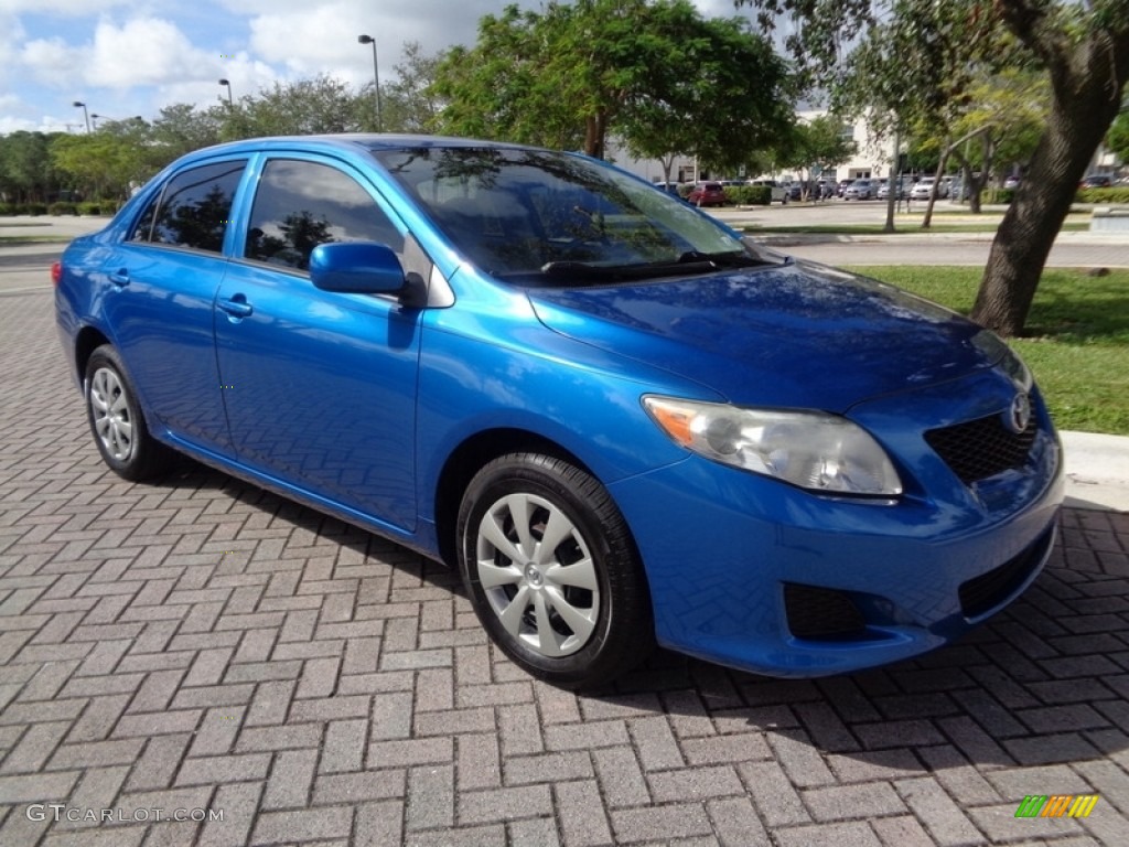 2010 Corolla LE - Blue Streak Metallic / Ash photo #21