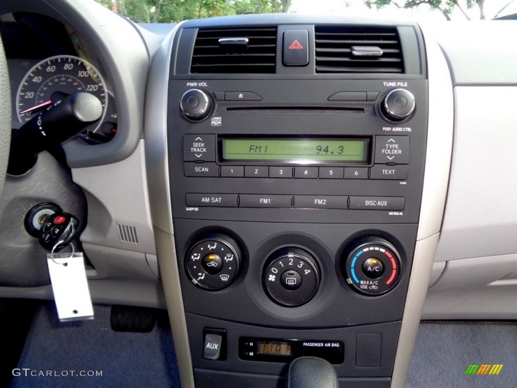 2010 Corolla LE - Blue Streak Metallic / Ash photo #28
