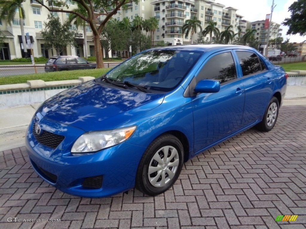 2010 Corolla LE - Blue Streak Metallic / Ash photo #31