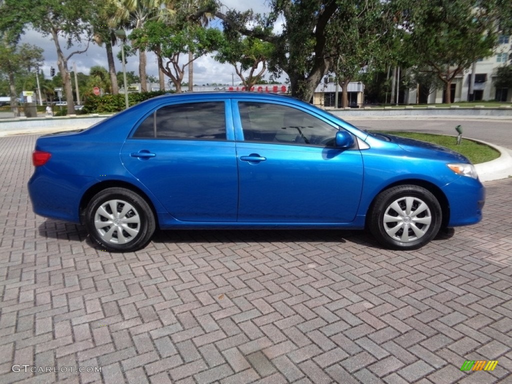 2010 Corolla LE - Blue Streak Metallic / Ash photo #56
