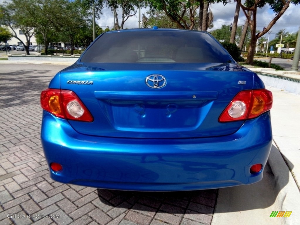 2010 Corolla LE - Blue Streak Metallic / Ash photo #61
