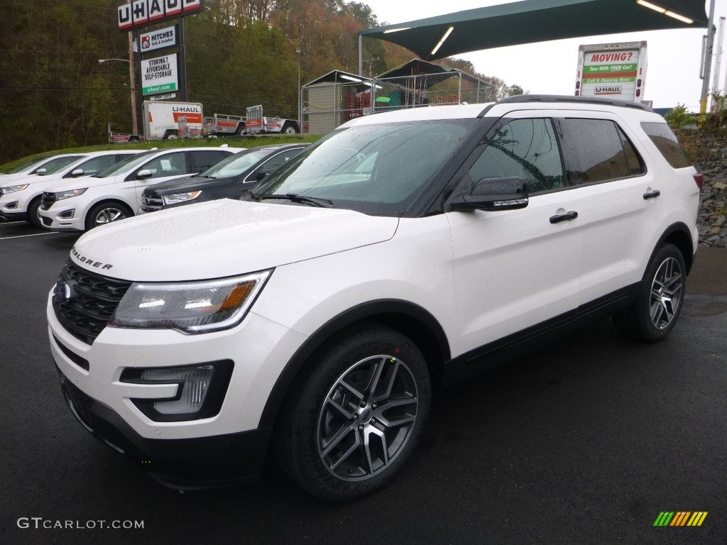 2017 Explorer Sport 4WD - White Platinum / Ebony Black photo #2