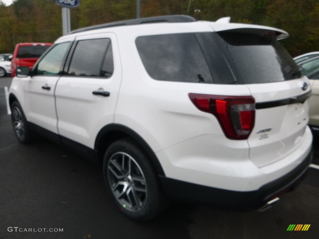 2017 Explorer Sport 4WD - White Platinum / Ebony Black photo #3