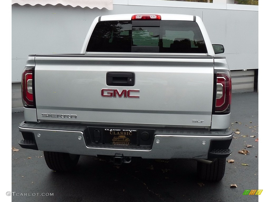 2018 Sierra 1500 SLT Crew Cab 4WD - Quicksilver Metallic / Jet Black photo #3