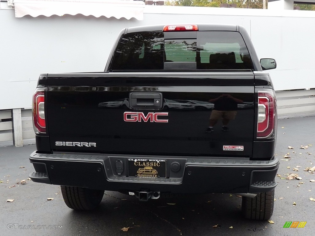 2018 Sierra 1500 SLT Crew Cab 4WD - Onyx Black / Jet Black/­Spice Red photo #3