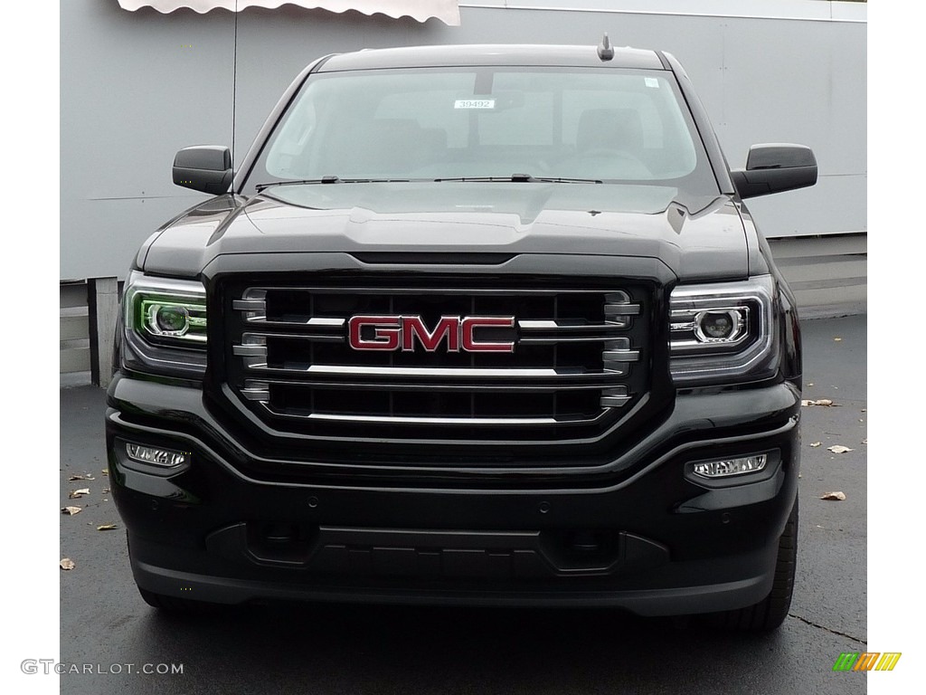 2018 Sierra 1500 SLT Crew Cab 4WD - Onyx Black / Jet Black/­Spice Red photo #4