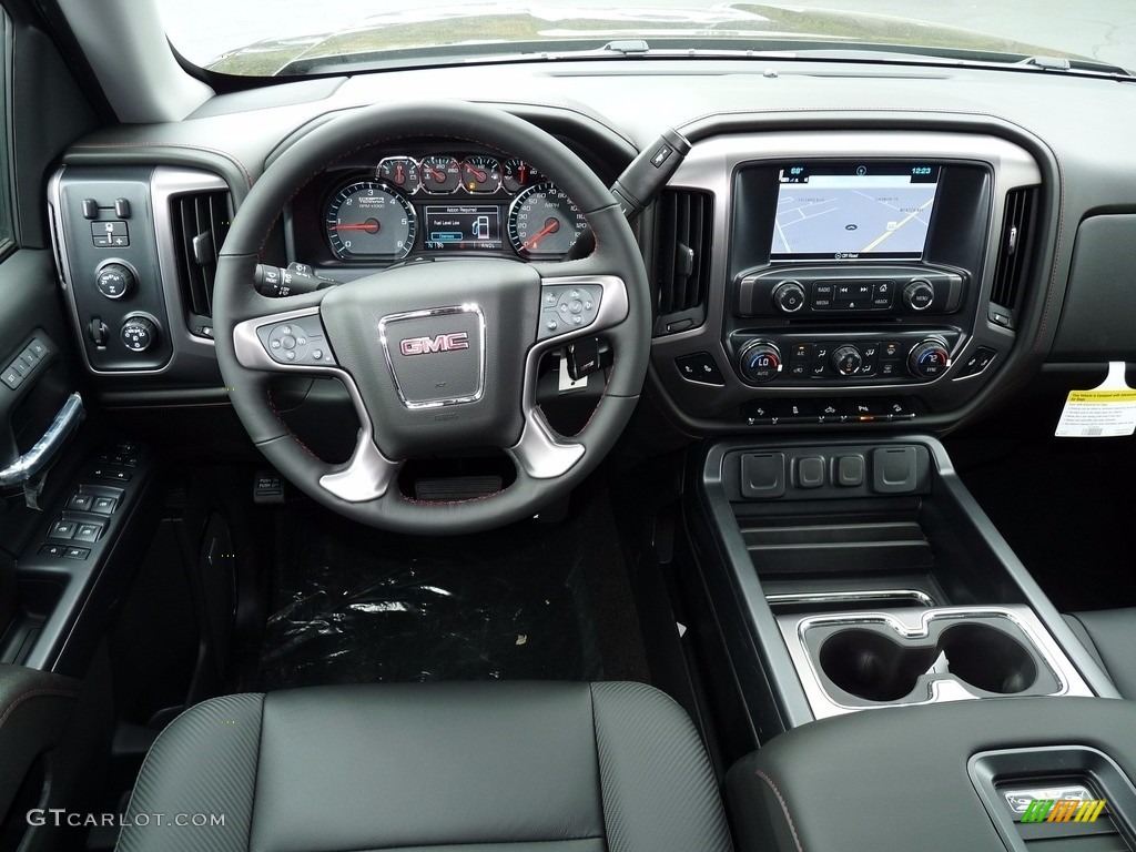 2018 Sierra 1500 SLT Crew Cab 4WD - Onyx Black / Jet Black/­Spice Red photo #9