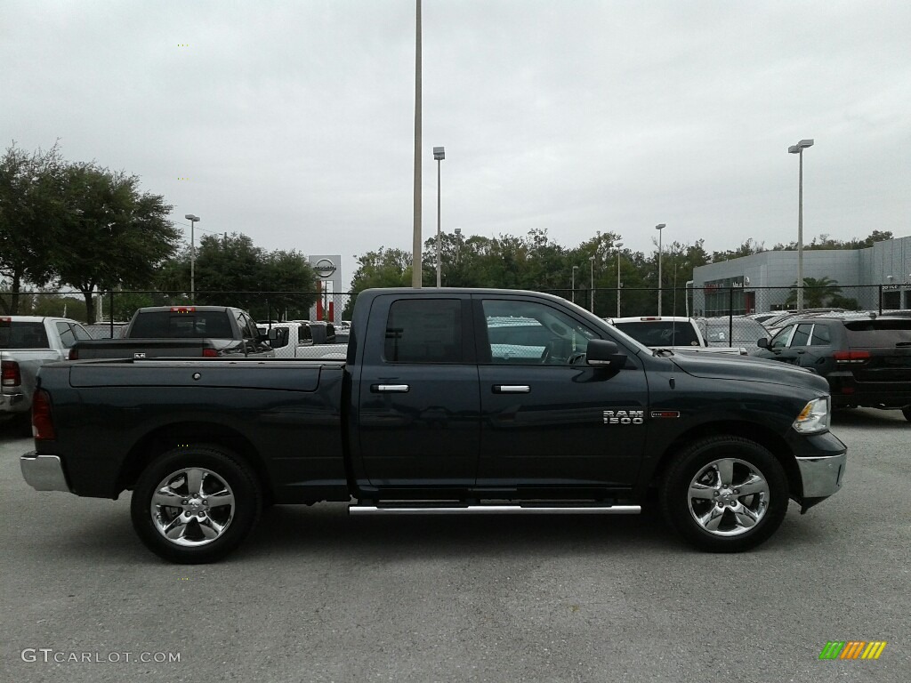 2017 1500 Big Horn Quad Cab - Maximum Steel Metallic / Black/Diesel Gray photo #6