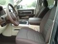 2017 Ram 1500 Black/Diesel Gray Interior Front Seat Photo