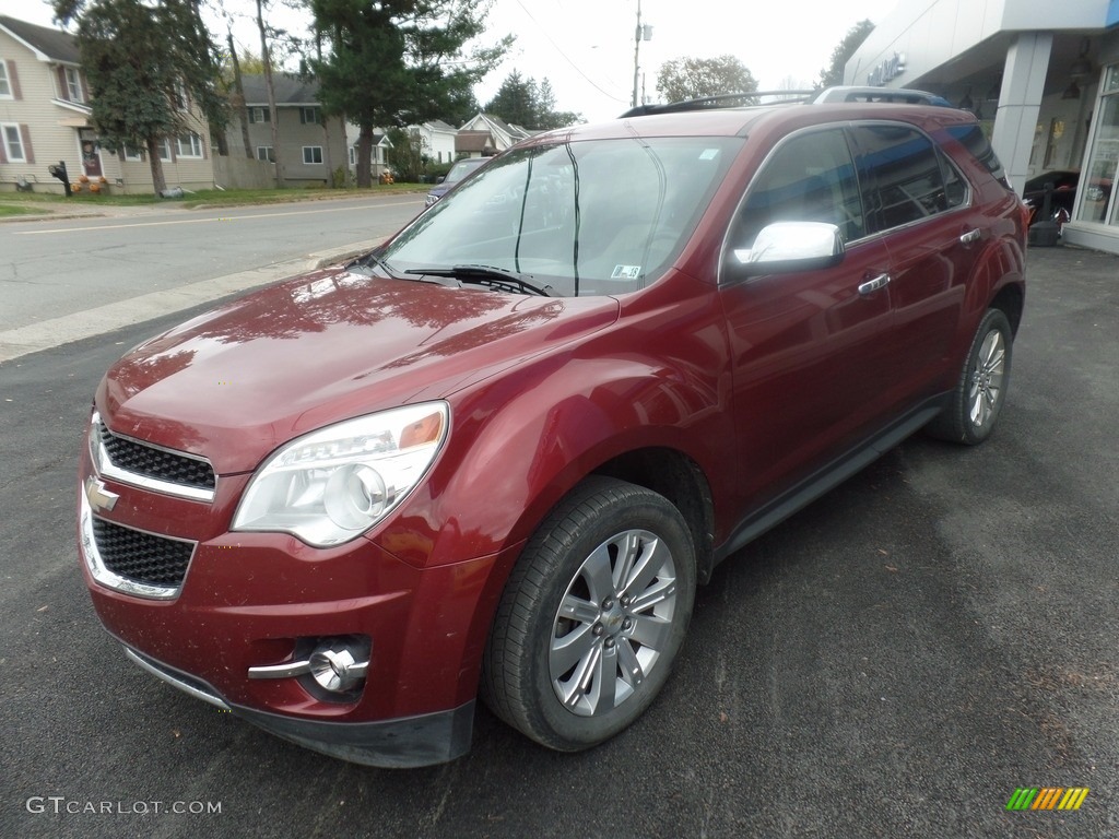 2010 Equinox LTZ AWD - Cardinal Red Metallic / Jet Black/Light Titanium photo #3