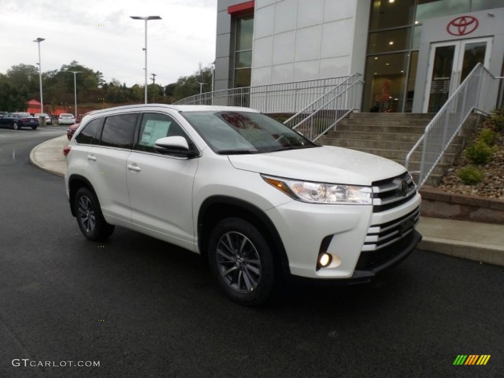 2018 Blizzard White Pearl Toyota Highlander XLE AWD 123456823