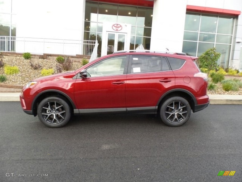 Ruby Flare Pearl 2018 Toyota RAV4 SE AWD Exterior Photo #123461625