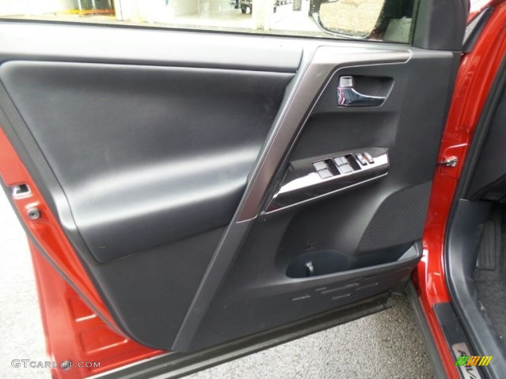 2018 Toyota RAV4 SE AWD Black Door Panel Photo #123461777
