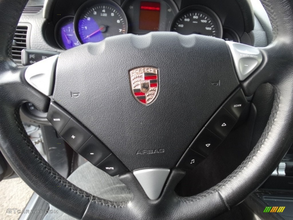 2008 Cayenne Tiptronic - Crystal Silver Metallic / Black photo #17