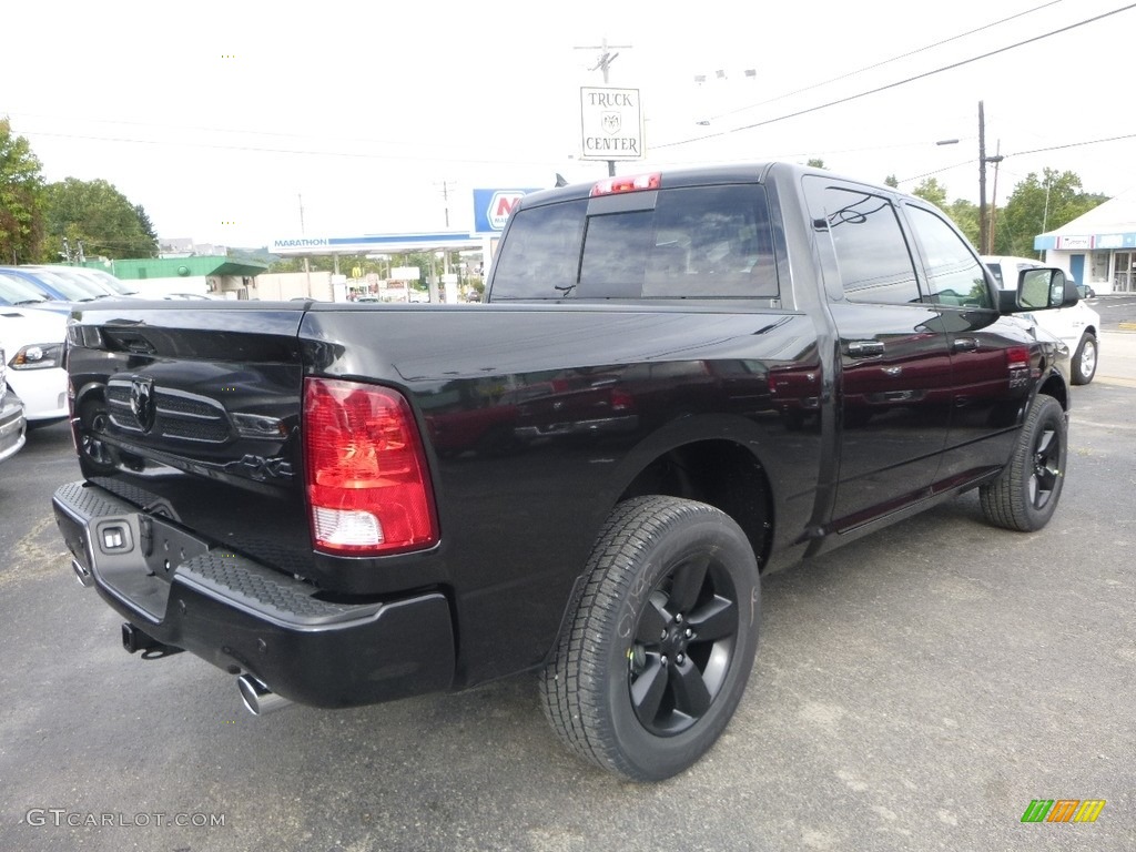 2018 1500 Big Horn Crew Cab 4x4 - Brilliant Black Crystal Pearl / Black/Diesel Gray photo #5