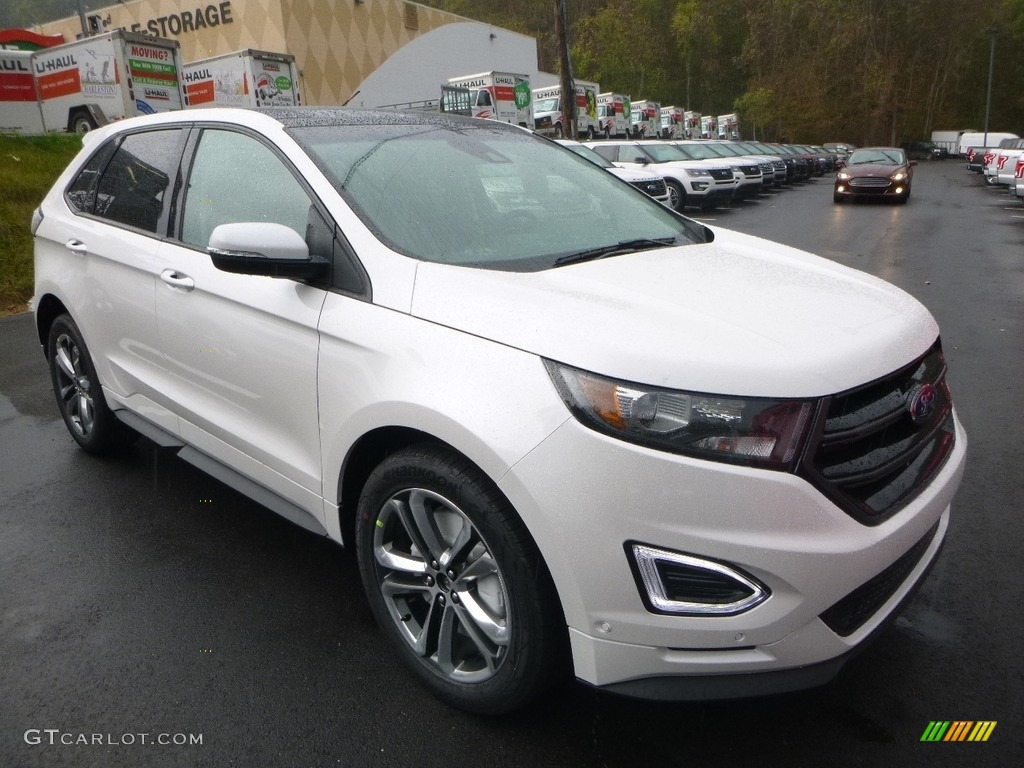 White Platinum 2018 Ford Edge Sport AWD Exterior Photo #123463403