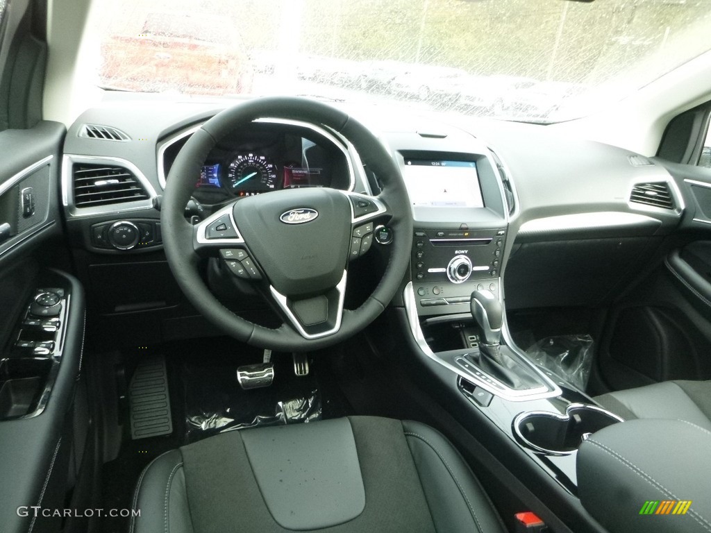 Ebony Interior 2018 Ford Edge Sport AWD Photo #123463505