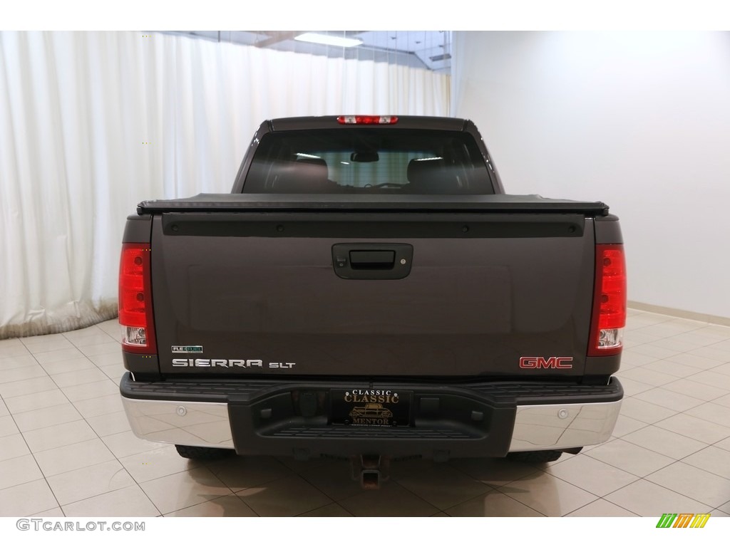 2010 Sierra 1500 SLT Crew Cab 4x4 - Storm Gray Metallic / Light Titanium/Ebony photo #16