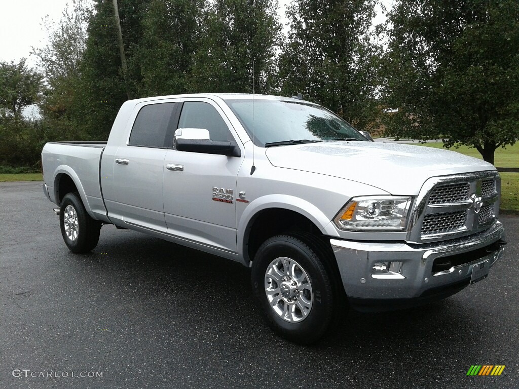 Bright Silver Metallic 2018 Ram 2500 Laramie Mega Cab 4x4 Exterior Photo #123465794