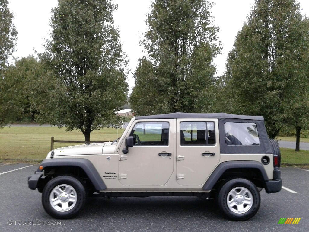 2017 Wrangler Unlimited Sport 4x4 - Gobi / Black photo #1