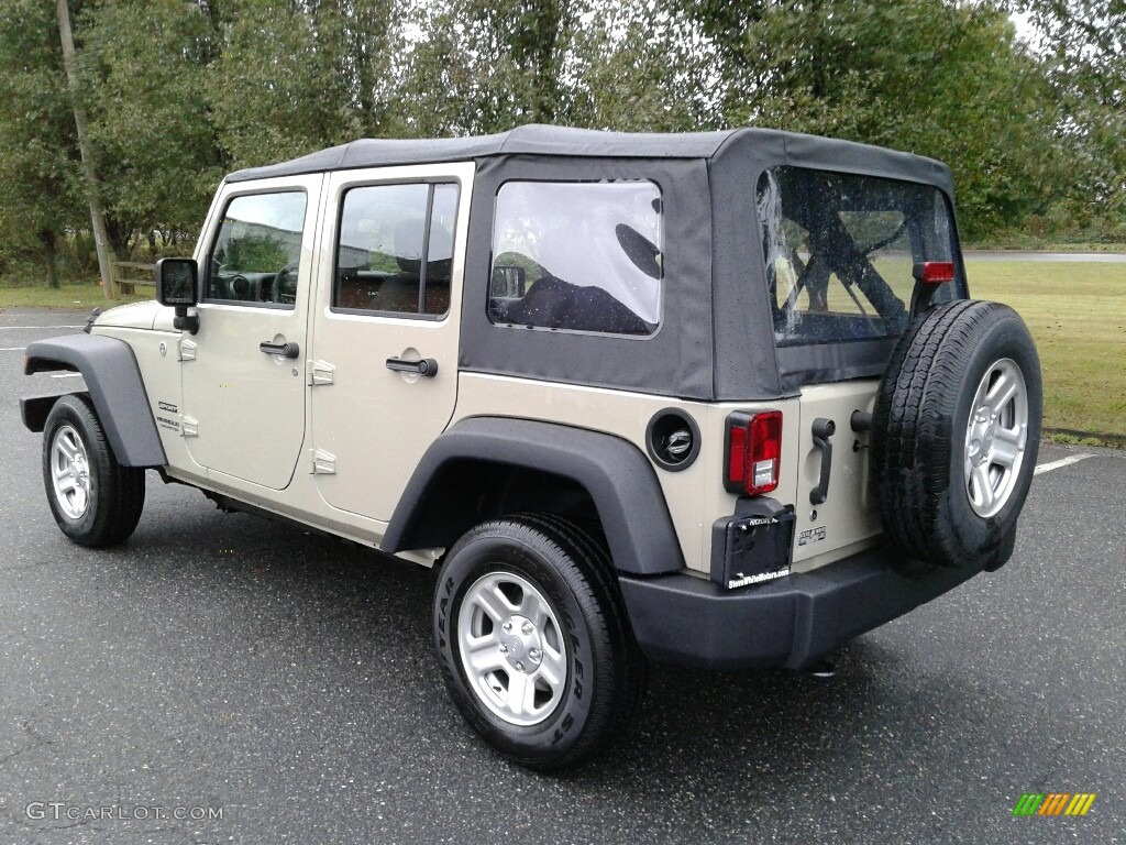 2017 Wrangler Unlimited Sport 4x4 - Gobi / Black photo #8