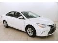 2015 Super White Toyota Camry LE  photo #1