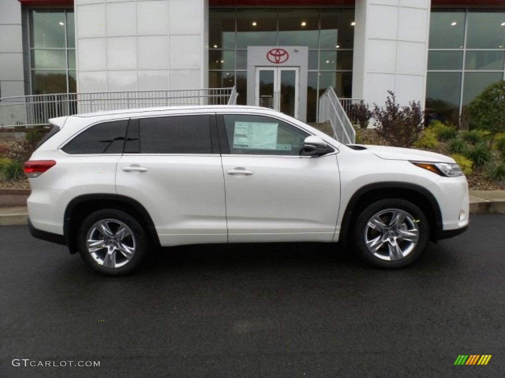 Blizzard White Pearl 2018 Toyota Highlander Limited AWD Exterior Photo #123467402