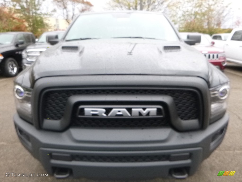 2018 1500 Rebel Crew Cab 4x4 - Brilliant Black Crystal Pearl / Black photo #8