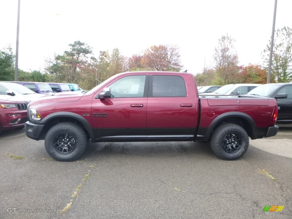 Delmonico Red Pearl 2018 Ram 1500 Rebel Crew Cab 4x4 Exterior Photo #123469175