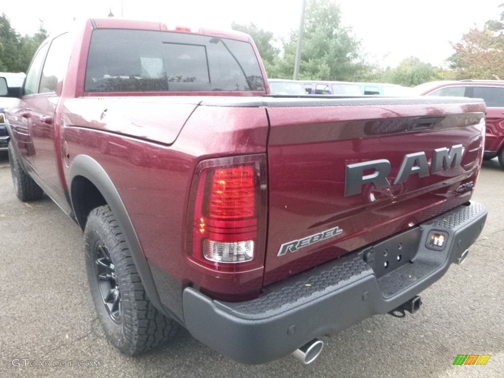 2018 1500 Rebel Crew Cab 4x4 - Delmonico Red Pearl / Black photo #3