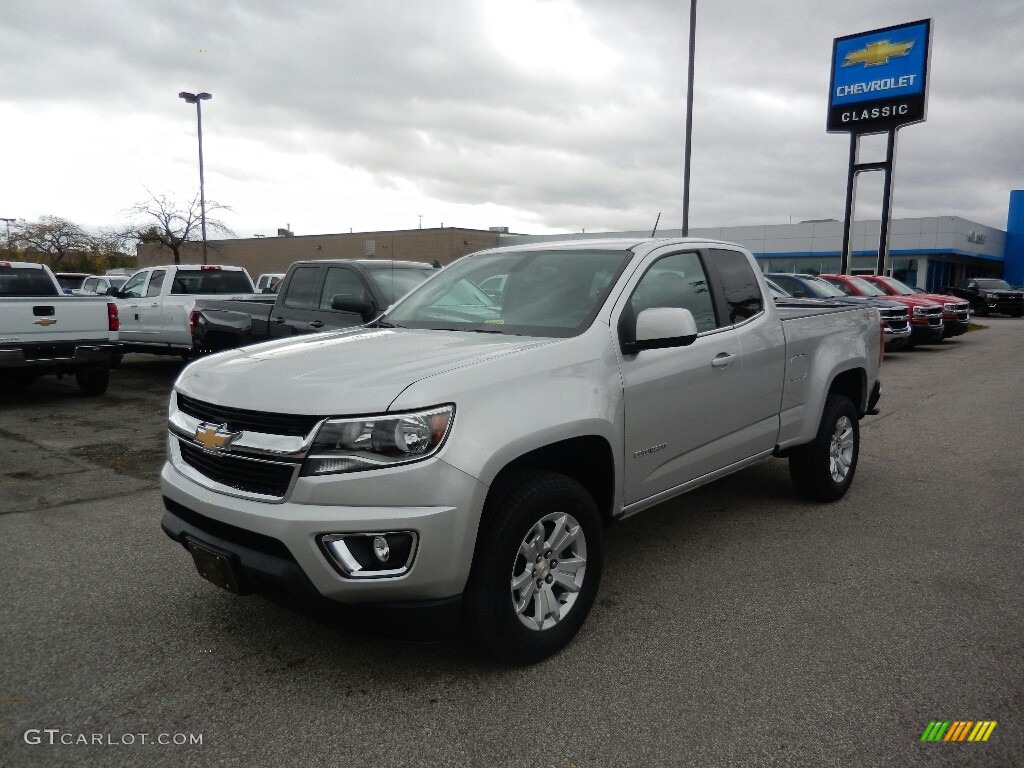 2018 Colorado LT Extended Cab 4x4 - Silver Ice Metallic / Jet Black photo #1