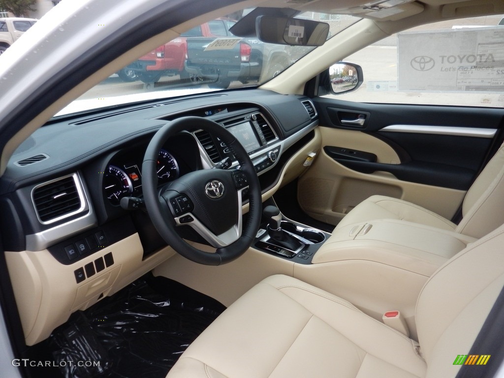 Almond Interior 2018 Toyota Highlander XLE AWD Photo #123470515
