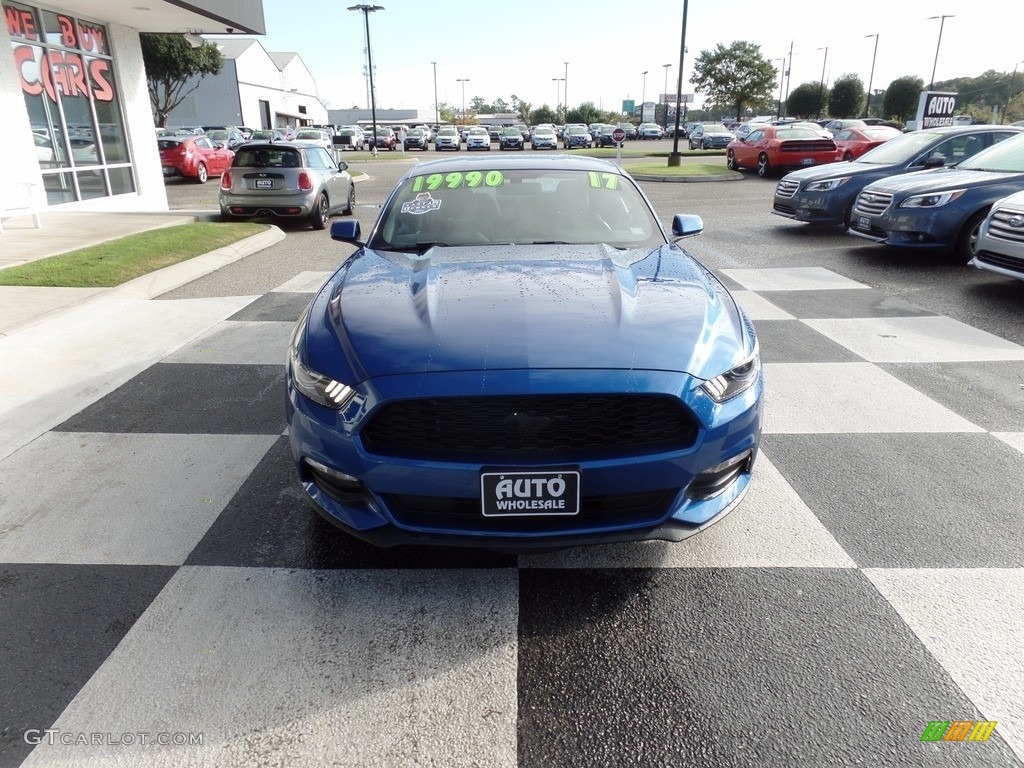 2017 Mustang V6 Coupe - Lightning Blue / Ebony photo #2