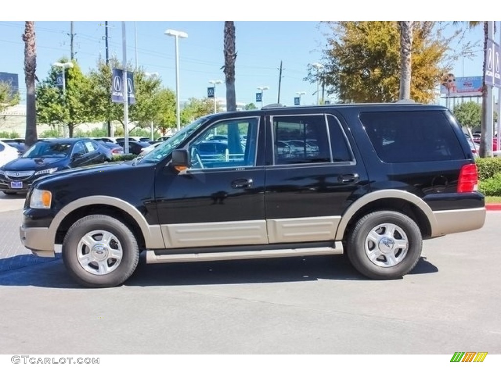 2004 Expedition Eddie Bauer - Black / Medium Parchment photo #4